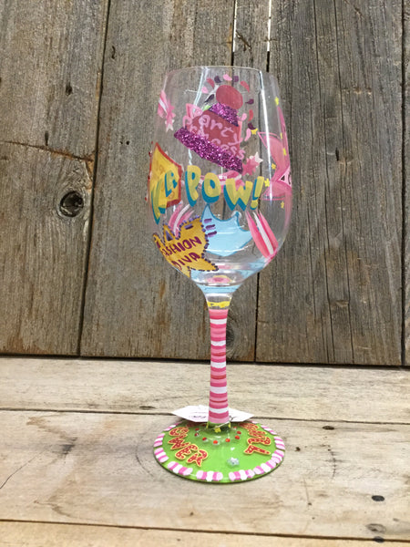 Shopper Girl Wine Glass - Forever Treasures Boutique