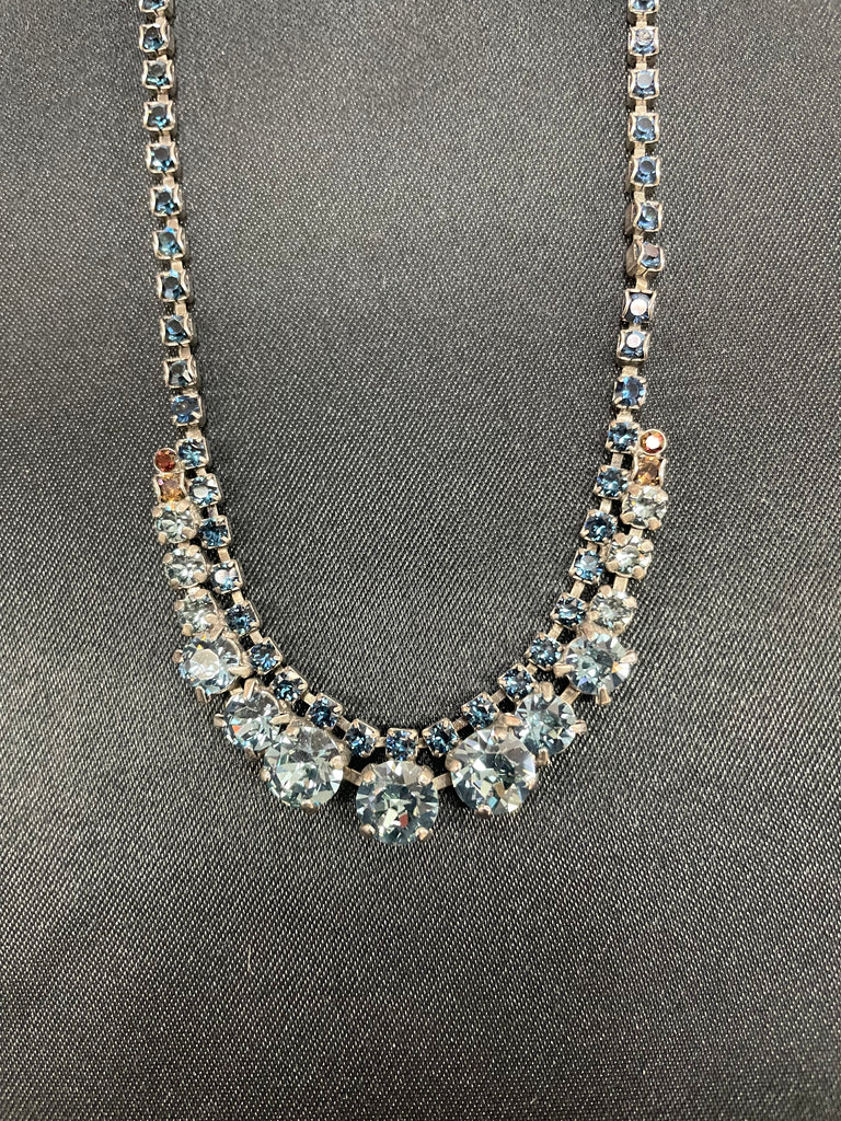 "Blue Brocade" Necklace