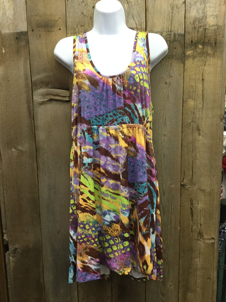 Purple Animal Wave Crush Dress