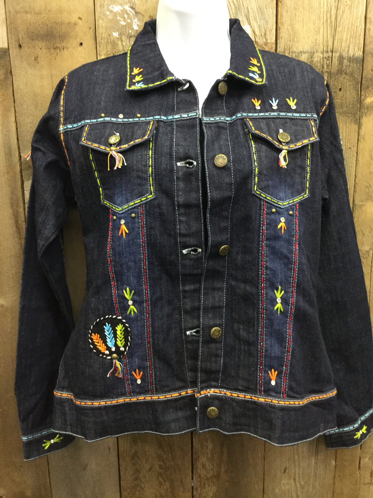 JJ-046 Indian Head Blue Jean Jacket